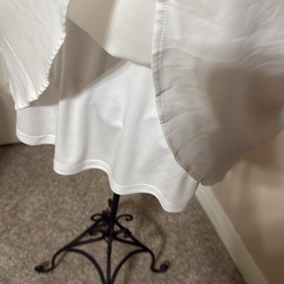 Lulu's White Ruffled V-Neck Mini Dress - Picture 4 of 8